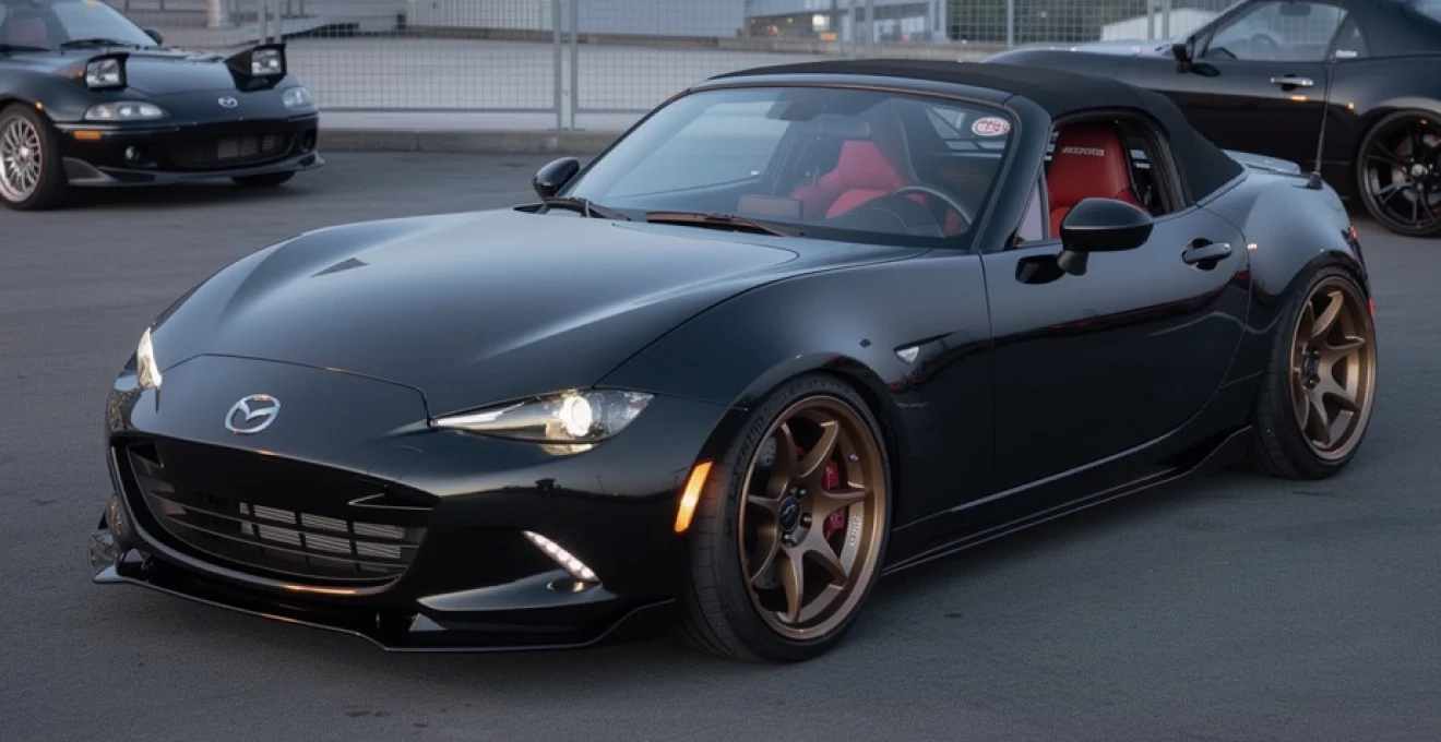 black-miata-mx-5-styling-and-appeal
